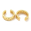 Brass Micro Pave Cubic Zirconia Cuff Earrings EJEW-C104-086G-2