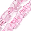 Transparent Glass Beads Strands GL-CBAAE04-01B-1