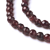 Natural Garnet Beads Strands G-J376-36B-4mm-3