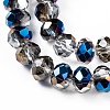 Electroplate Transparent Glass Beads Strands X-EGLA-A034-T4mm-Z01-4