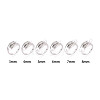 Brass Micro Pave Cubic Zirconia Cup Peg Ring Settings KK-B166-02P-4