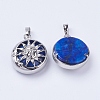 Natural Lapis Lazuli Pendants X-G-K234-C13-2