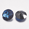 Faceted Glass Rhinestone Charms RGLA-F051-12mm-001BB-2