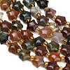 Natural Indian Agate Beads Strands G-Z080-A27-8mm-4