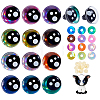 24Bags 12 Colors Resin Craft Safety Eyes DOLL-PH0001-66-1
