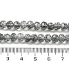 Transparent Crackle Glass Beads Strands CCG-L050-01B-06-4