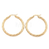304 Stainless Steel Hoop Earrings EJEW-H322-17G-2