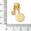 Mother's Day Brass Micro Pave Clear Cubic Zirconia Pendants CU-CBA4231-09B-G-3