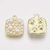 ABS Plastic Imitation Pearl Pendants X-PALLOY-T071-008-2