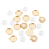 12Pcs Brass Pendant Cabochon Settings KK-TA0003-10C-2