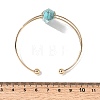 Women's Synthetic Cuff Bangles BJEW-L719-01G-05-5