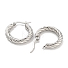 304 Stainless Steel Hoop Earring EJEW-F257-20P-03-2