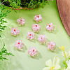 10Pcs Transparent Handmade Bumpy Lampwork Beads LAMP-TADJ0001-48E-5