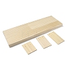 3-Slot Wooden Earring Display Card Stands LS-EDIS-R027-01B-03-3