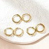 Ion Plating(IP) 304 Stainless Steel Hoop Earrings X-EJEW-P177-G-06-3