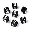 Initial Acrylic Horizontal Hole Beads OACR-ZX006-35S-1