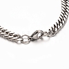 304 Stainless Steel Curb Chain  Bracelets BJEW-M167-10P-2