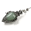 Natural Green Aventurine Dowsing Pendulum Big Pendants G-H293-01AS-06-1