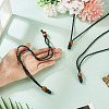 Adjustable Waxed Polyester Cord Necklace Making NJEW-TAC0030-7