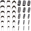 18Pcs Stainless Steel Leather Belt End Punch Cutter TOOL-CL0001-05-1