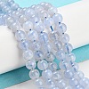 Natural Blue Lace Agate Beads Strands G-G099-6mm-23-1