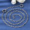 4MM 201 Stainless Steel Paperclip Chain Necklaces for Unisex NJEW-K302-24P-3