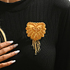 Elegant Alloy Tassel Brooches for Clothing ME8440-3