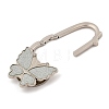 Glitter Butterfly Zinc Alloy Crystal Rhinestone Bag Hanger BAGH-F001-A06-3