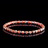 Natural & Dyed Imperial Jasper Beaded Stretch Bracelets for Men GC1206-2-1