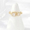 Brass Micro Pave Cubic Zirconia Cuff Rings RJEW-S400-17A-G-3