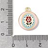 Printed Alloy Pendants ENAM-F160-03A-G-3