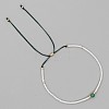 Adjustable Glass Seed Bead Slider Bracelets for Women VT9382-29-1