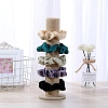 Linen Vertical Tower Jewelry Bracelet Display Stand ODIS-F006-02-4