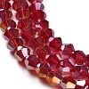 Transparent Electroplate Glass Beads Strands LS-EGLA-A039-T3mm-B27-3
