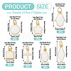 21Pcs 7 Styles Brass Enamel Charms KK-TA0003-19A-4