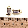 Brass Glass Pendants KK-Z156-02G-03-3