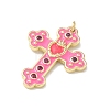 Brass Micro Pave Cubic Zirconia Pendants KK-Z153-19G-02-2