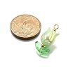 UV Plated Acrylic Pendants PALLOY-TA00270-2