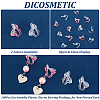 100Pcs 2 Colors Eco-friendly Plastic Clip-on Earring Findings KY-DC0001-09-4