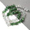 Natural Quartz Crystal & Green Aventurine Beads Strands G-L610-A01-01-2