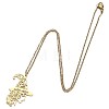 Halloween 201 Stainless Steel Witch Outline Pendant Necklaces for Women WG0654A-01-3