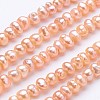 Natural Cultured Freshwater Pearl Beads Strands PEAR-F004-25-01-1