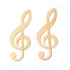 Brass Big Pendants KK-F772-15G-1