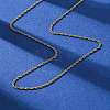 1.5MM 304 Stainless Steel Rope Chain Necklaces NJEW-T016-23G-2