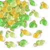 36Pcs 3 Colors Lemon Acrylic Pendants PALLOY-FS00059-02-2