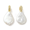 Natural Baroque Keshi Pearl Pendants PALLOY-JF05637-01-1