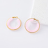 304 Stainless Steel Resin Hoop Earrings for Women KT0951-3-1