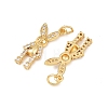 Brass Micro Pave Cubic Zirconia Pendants KK-H093-16A-G-2