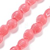 Synthetic Coral Carved Beads Strands CORA-C003-13B-05-1