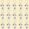 20Pcs Alloy Enamel Football Keychain KEYC-SC00001-4